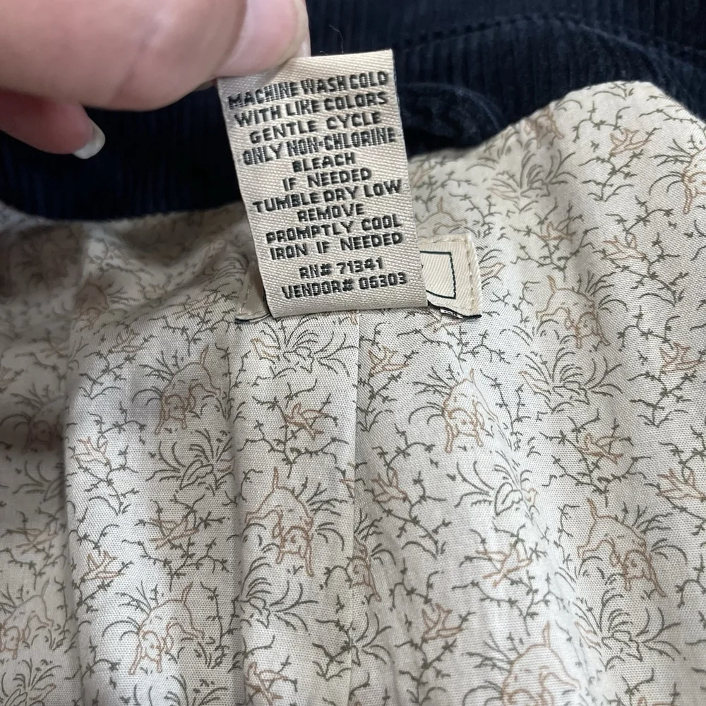 Vintage L.L. Bean Dark Blue Corduroy Women's Jacket